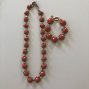J Crew Beaded Necklace & Bracelet Set